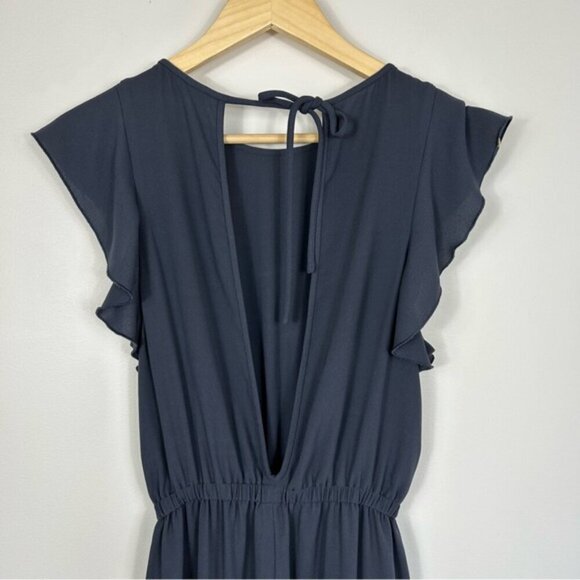 Aritzia Wilfred Fleurette Grey Wide Leg Jumpsuit sz XS - Picture 4 of 8